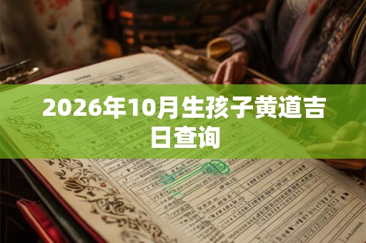 2026年10月生孩子黄道吉日查询