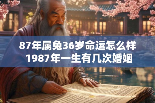 87年属兔36岁命运怎么样 1987年一生有几次婚姻