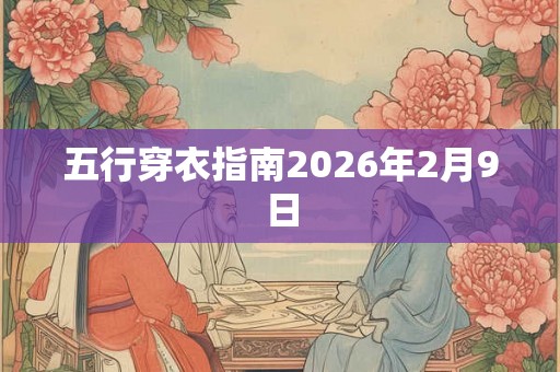 五行穿衣指南2026年2月9日
