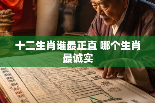 十二生肖谁最正直 哪个生肖最诚实