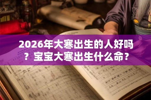 2026年大寒出生的人好吗？宝宝大寒出生什么命？