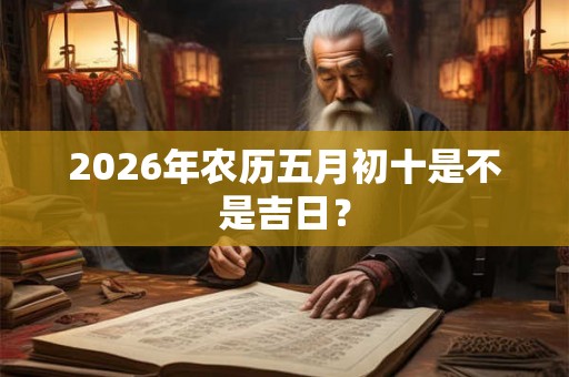 2026年农历五月初十是不是吉日？