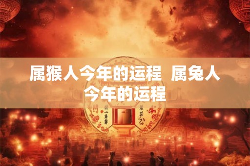 属猴人今年的运程  属兔人今年的运程
