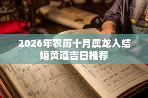 2026年农历十月属龙人结婚黄道吉日推荐