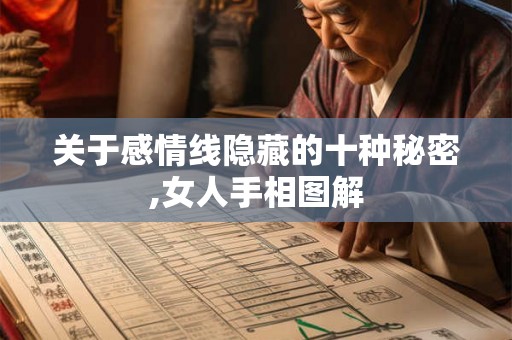 关于感情线隐藏的十种秘密,女人手相图解