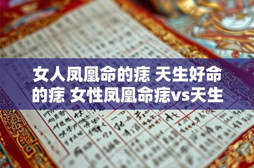女人凤凰命的痣 天生好命的痣 女性凤凰命痣vs天生好命痣有何区别