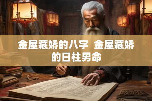 金屋藏娇的八字  金屋藏娇的日柱男命