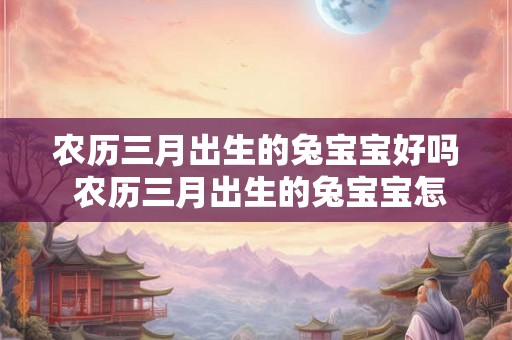 农历三月出生的兔宝宝好吗 农历三月出生的兔宝宝怎么样