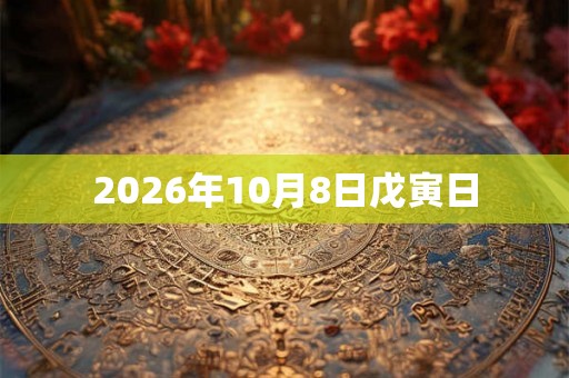 2026年10月8日戊寅日 2026年10月8日戊寅日