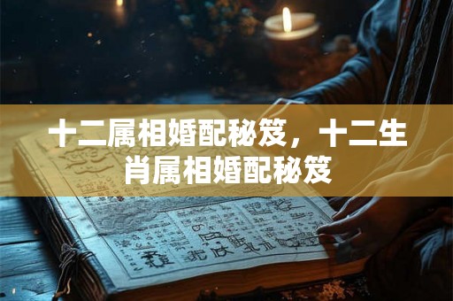 十二属相婚配秘笈，十二生肖属相婚配秘笈
