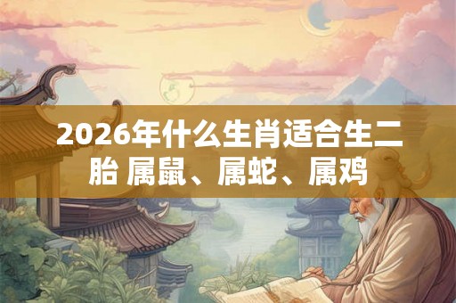2026年什么生肖适合生二胎 属鼠、属蛇、属鸡