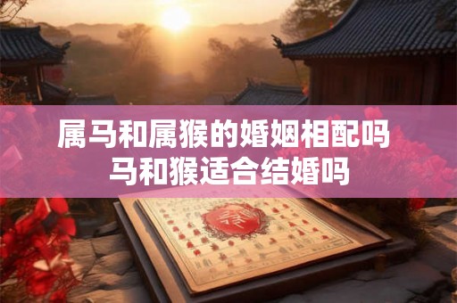 属马和属猴的婚姻相配吗 马和猴适合结婚吗