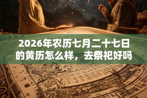 2026年农历七月二十七日的黄历怎么样，去祭祀好吗？