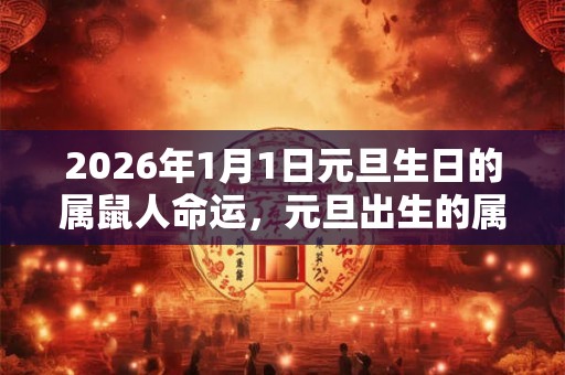 2026年1月1日元旦生日的属鼠人命运,元旦出生的属鼠人命运解析 2026年1月1日元旦生日的属鼠人命运,元旦出生的属鼠人命运解析