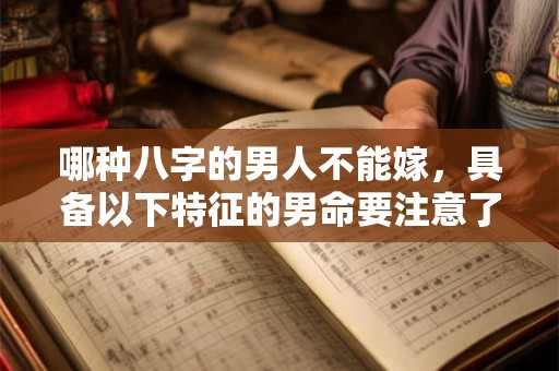 哪种八字的男人不能嫁，具备以下特征的男命要注意了！