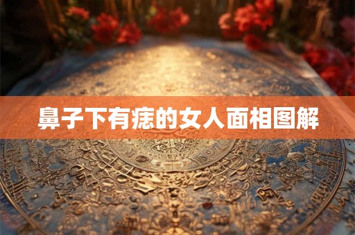 鼻子下有痣的女人面相图解