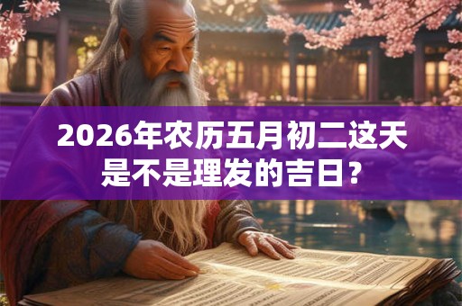 2026年农历五月初二这天是不是理发的吉日？