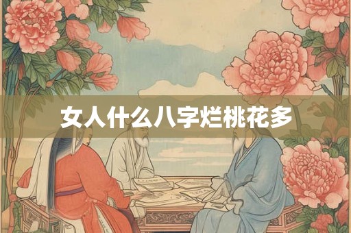 女人什么八字烂桃花多