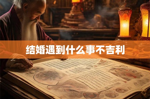 结婚遇到什么事不吉利 结婚遇到什么事不吉利