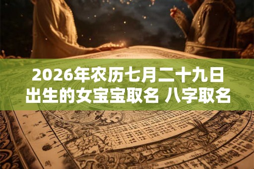 2026年农历七月二十九日出生的女宝宝取名 八字取名吉利的名字