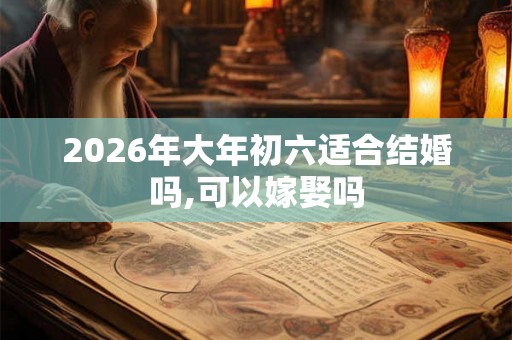 2026年大年初六适合结婚吗,可以嫁娶吗