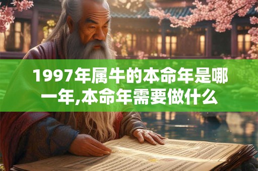 1997年属牛的本命年是哪一年,本命年需要做什么 1997年属牛的本命年是哪一年,本命年需要做什么