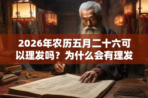 2026年农历五月二十六可以理发吗？为什么会有理发禁忌