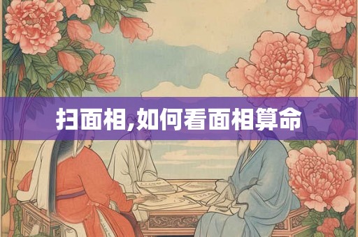 扫面相,如何看面相算命