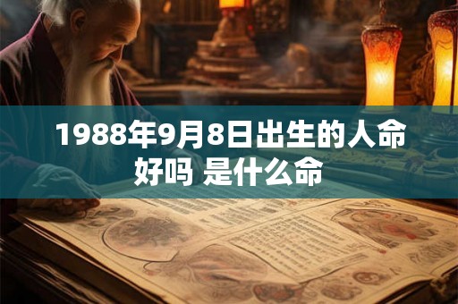 1988年9月8日出生的人命好吗 是什么命