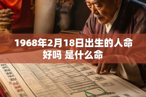 1968年2月18日出生的人命好吗 是什么命