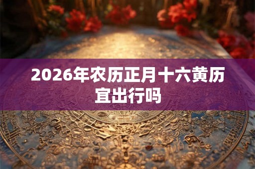 2026年农历正月十六黄历宜出行吗