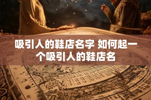 吸引人的鞋店名字 如何起一个吸引人的鞋店名