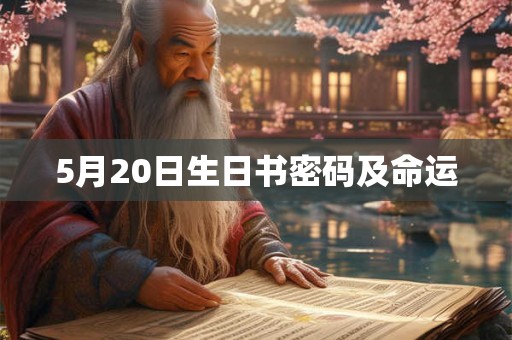 5月20日生日书密码及命运