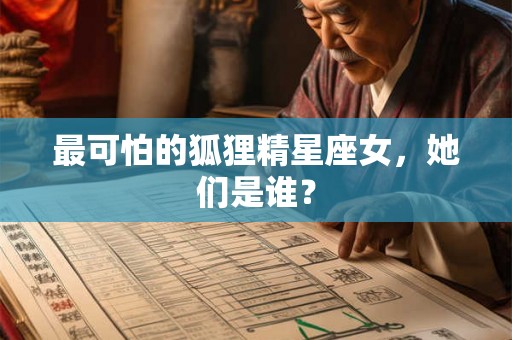 最可怕的狐狸精星座女，她们是谁？