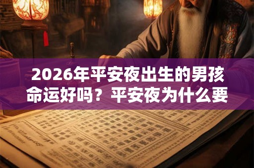 2026年平安夜出生的男孩命运好吗？平安夜为什么要吃苹果？