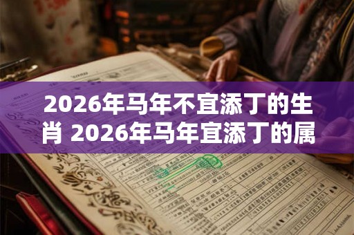 2026年马年不宜添丁的生肖 2026年马年宜添丁的属相