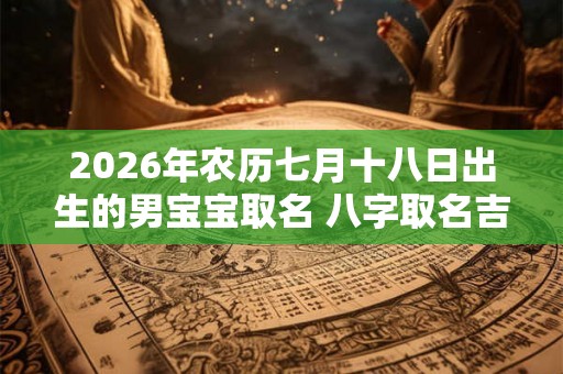 2026年农历七月十八日出生的男宝宝取名 八字取名吉利的名字