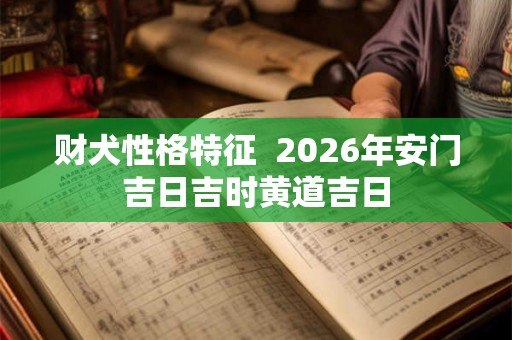 财犬性格特征  2026年安门吉日吉时黄道吉日