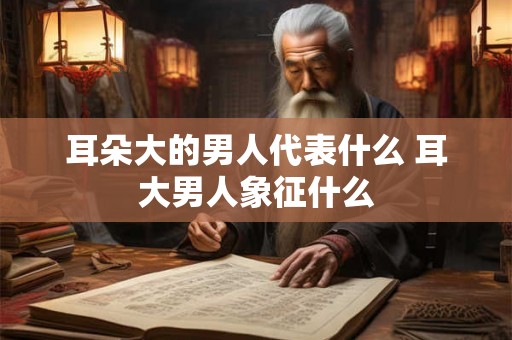 耳朵大的男人代表什么 耳大男人象征什么