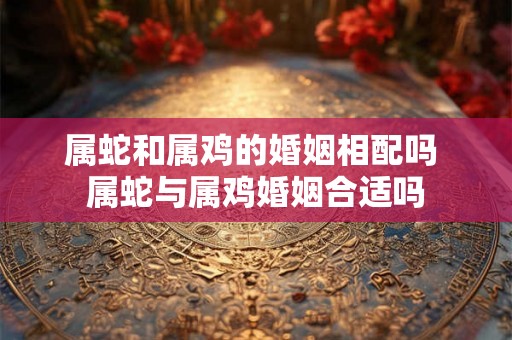 属蛇和属鸡的婚姻相配吗 属蛇与属鸡婚姻合适吗