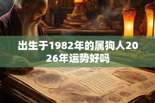 出生于1982年的属狗人2026年运势好吗