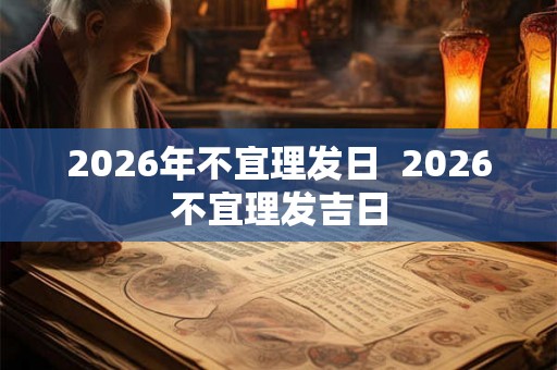 2026年不宜理发日  2026不宜理发吉日