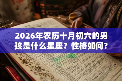 2026年农历十月初六的男孩是什么星座?性格如何? 2026年农历十月初六的男孩是什么星座?性格如何?