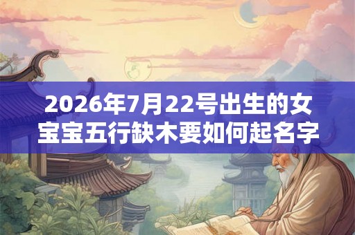 2026年7月22号出生的女宝宝五行缺木要如何起名字 2026年7月22号出生的女宝宝五行缺木要如何起名字