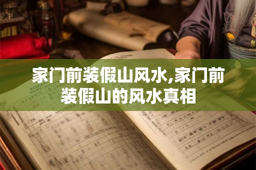 家门前装假山风水,家门前装假山的风水真相