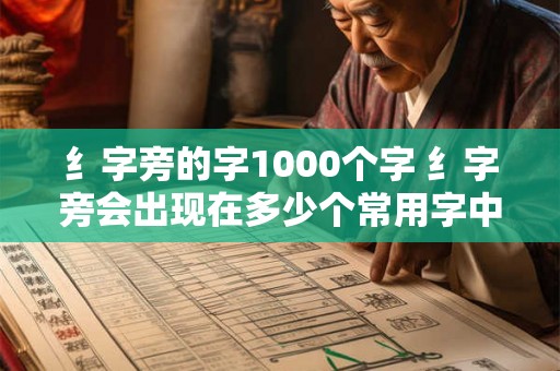 纟字旁的字1000个字 纟字旁会出现在多少个常用字中