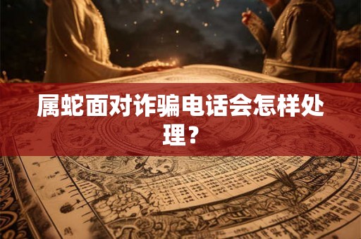 属蛇面对诈骗电话会怎样处理？