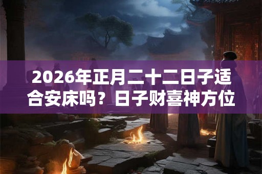 2026年正月二十二日子适合安床吗？日子财喜神方位？