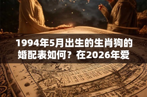 1994年5月出生的生肖狗的婚配表如何？在2026年爱情运势好吗？