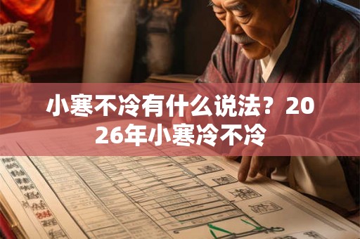 小寒不冷有什么说法？2026年小寒冷不冷